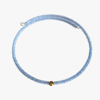 Choker Cristais Azul Claro